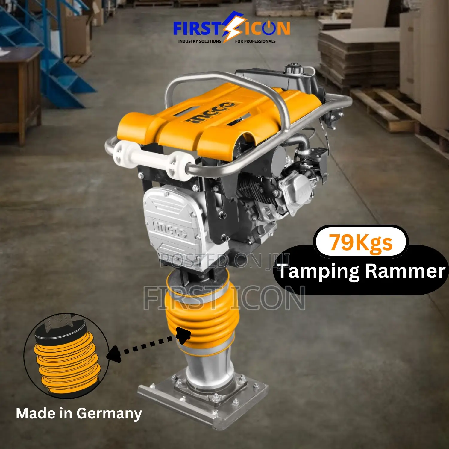 6.5hp 79kgs Gasoline Tamping Rammer