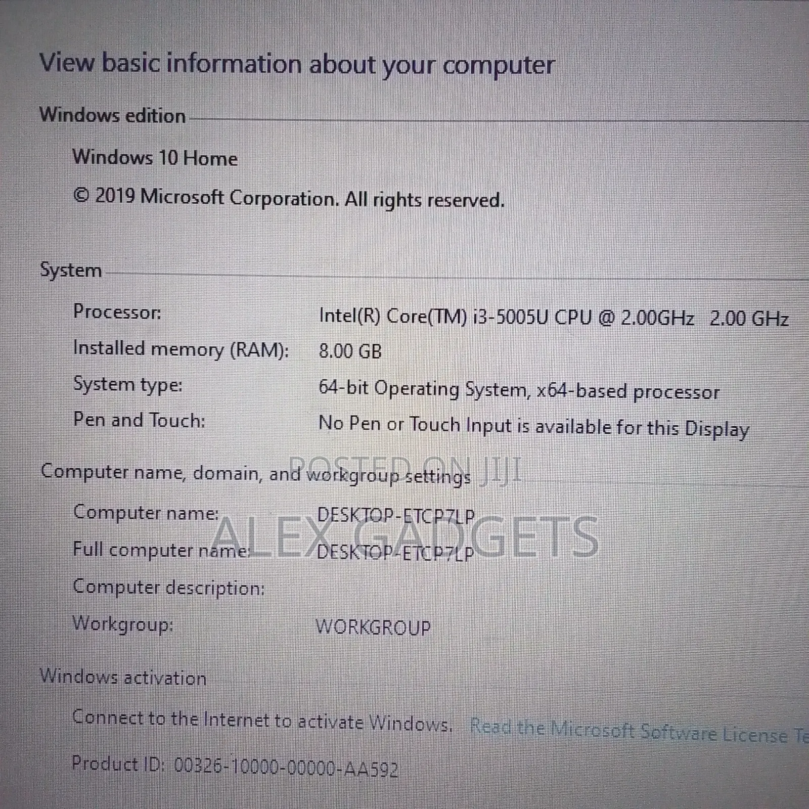 Laptop HP 8GB Intel Core I3 SSD 1T