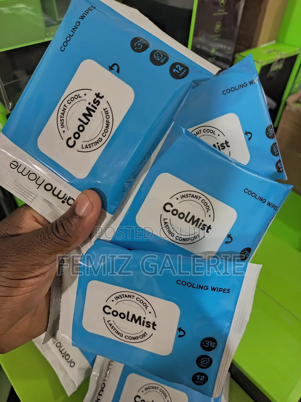 Oraimo Coolmist Wipes Instant Long-Lasting Cooling Wipes
