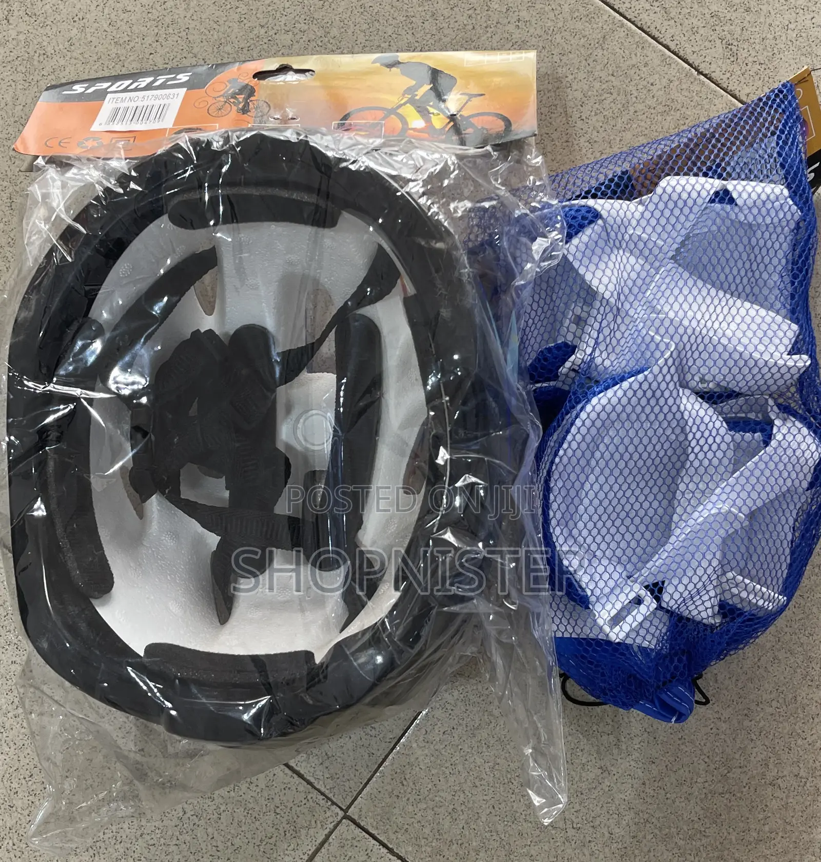 Kids Helmet, Arm and Knee Support Gears Blue