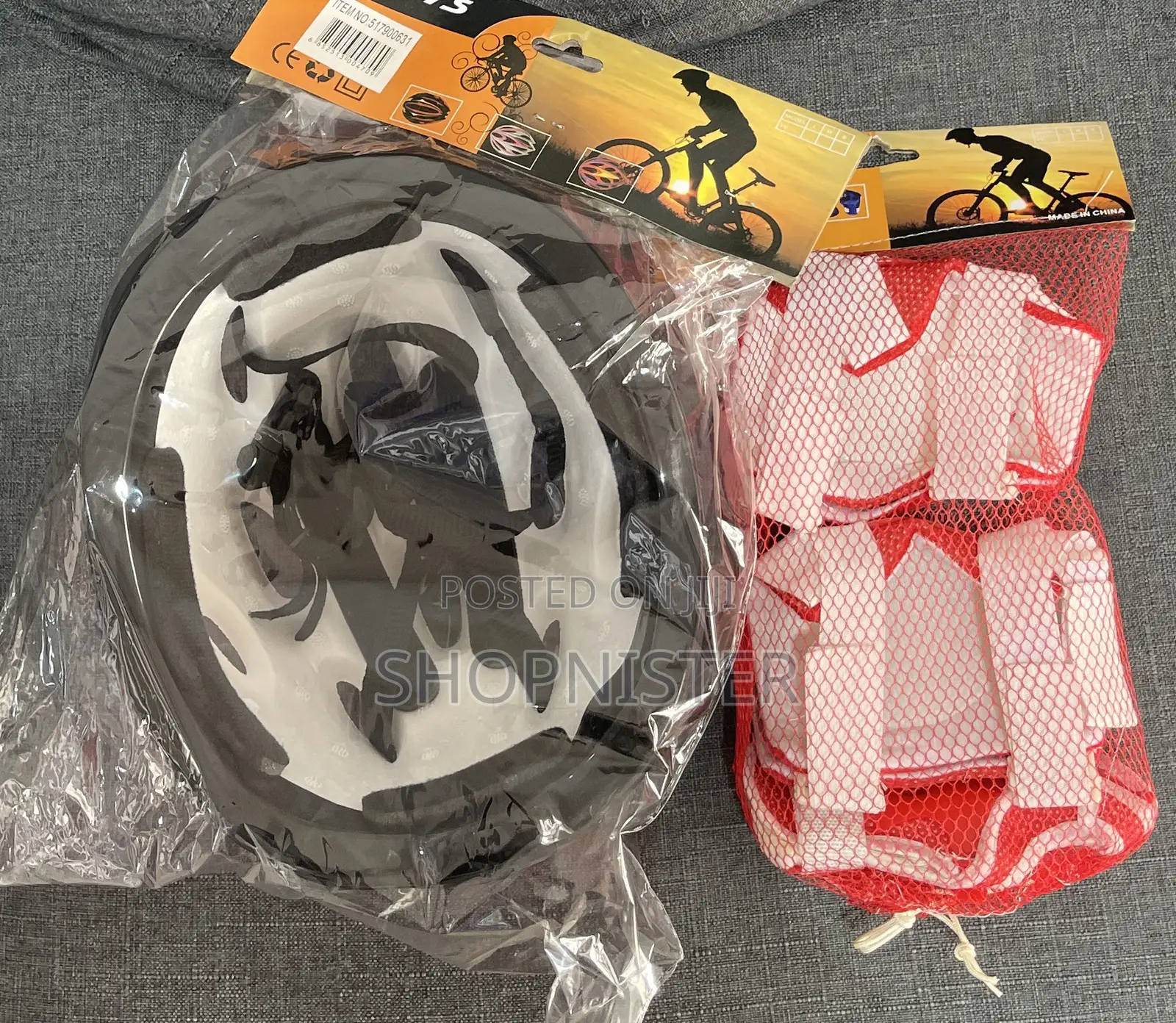 Kids Bicycle Protective Gear Red