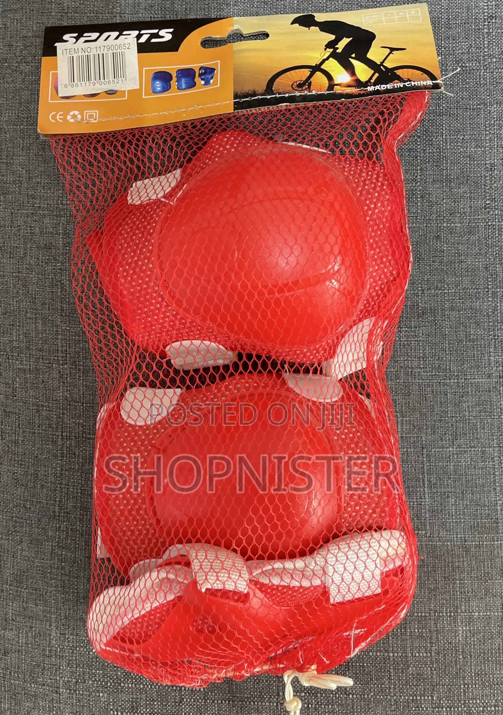 Kids Bicycle Protective Gear Red