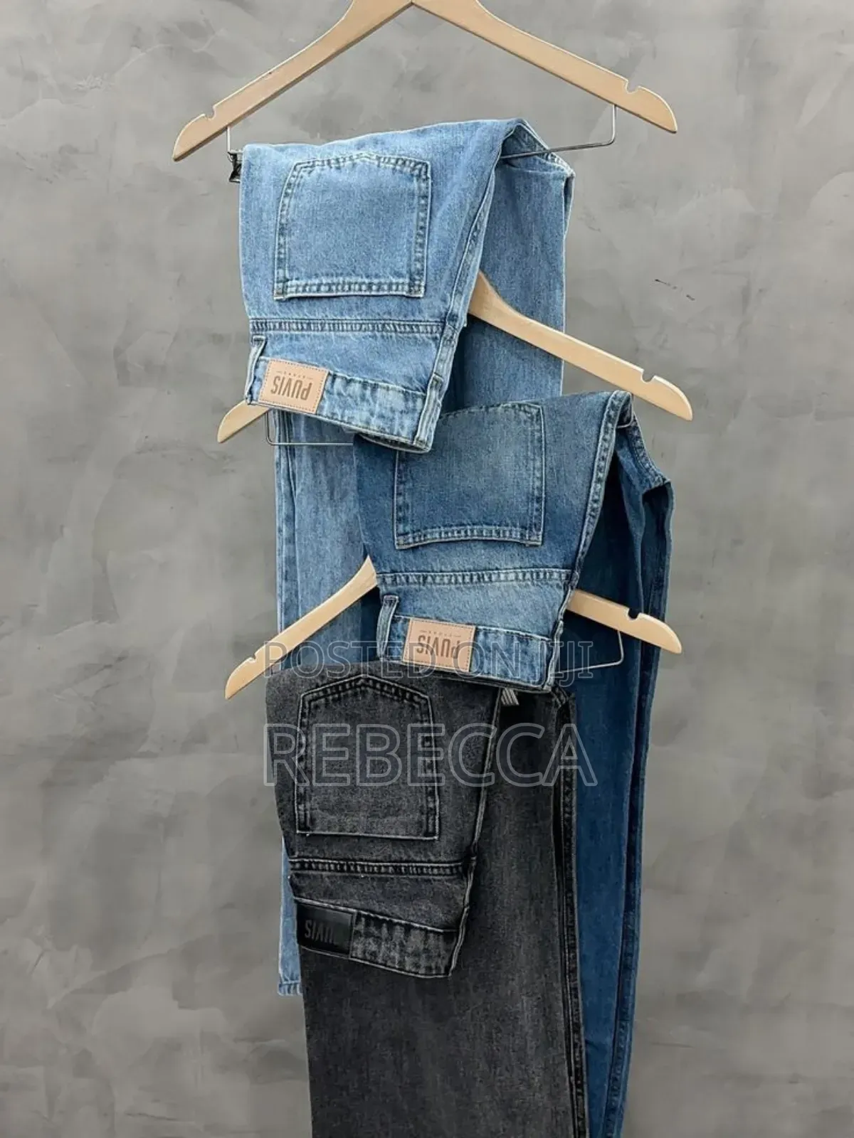 Men's Classic Jeans Denim Pants Casual Loose Fit Long Trousers