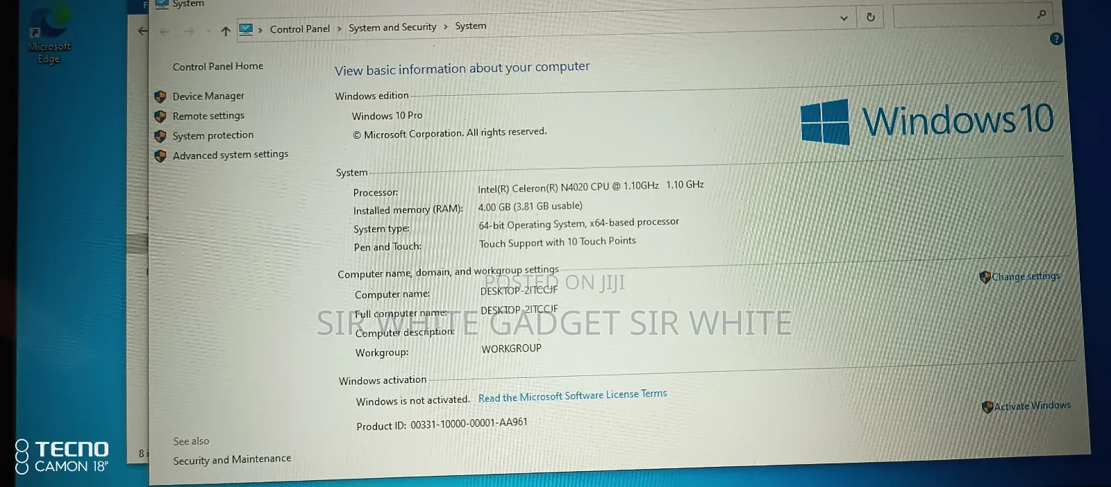 Laptop Acer TravelMate B113 4GB Intel SSD 128GB