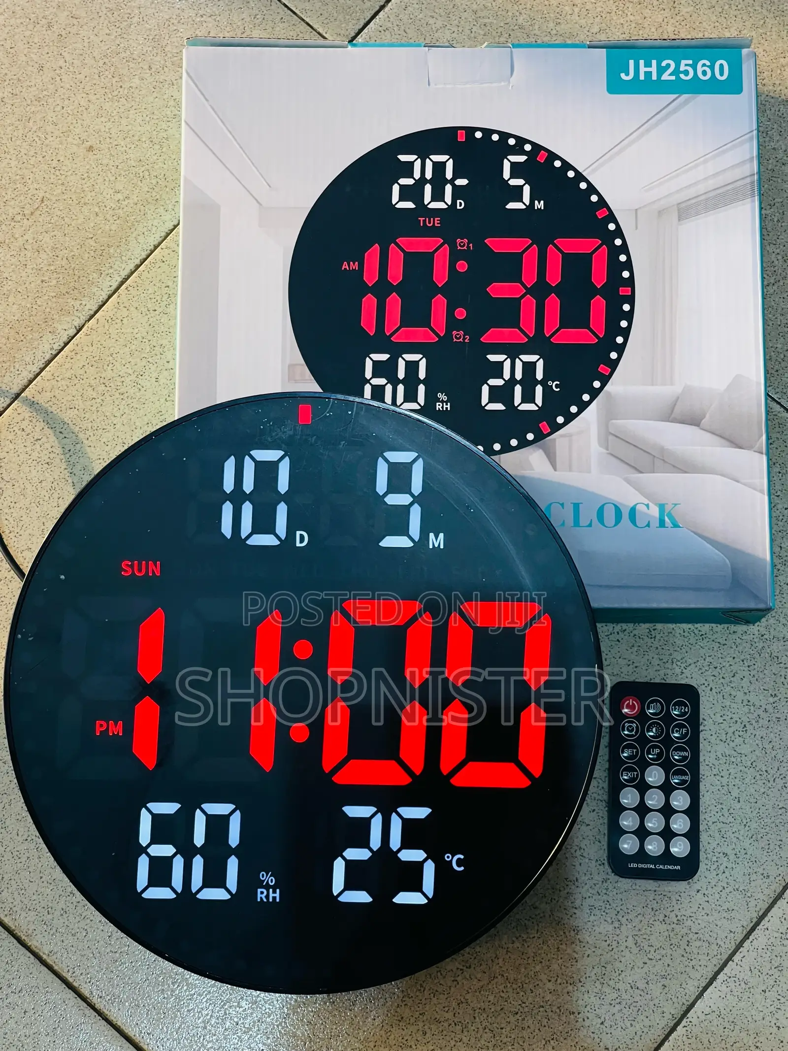 Digital Clock With Hydrometer and Thermometer