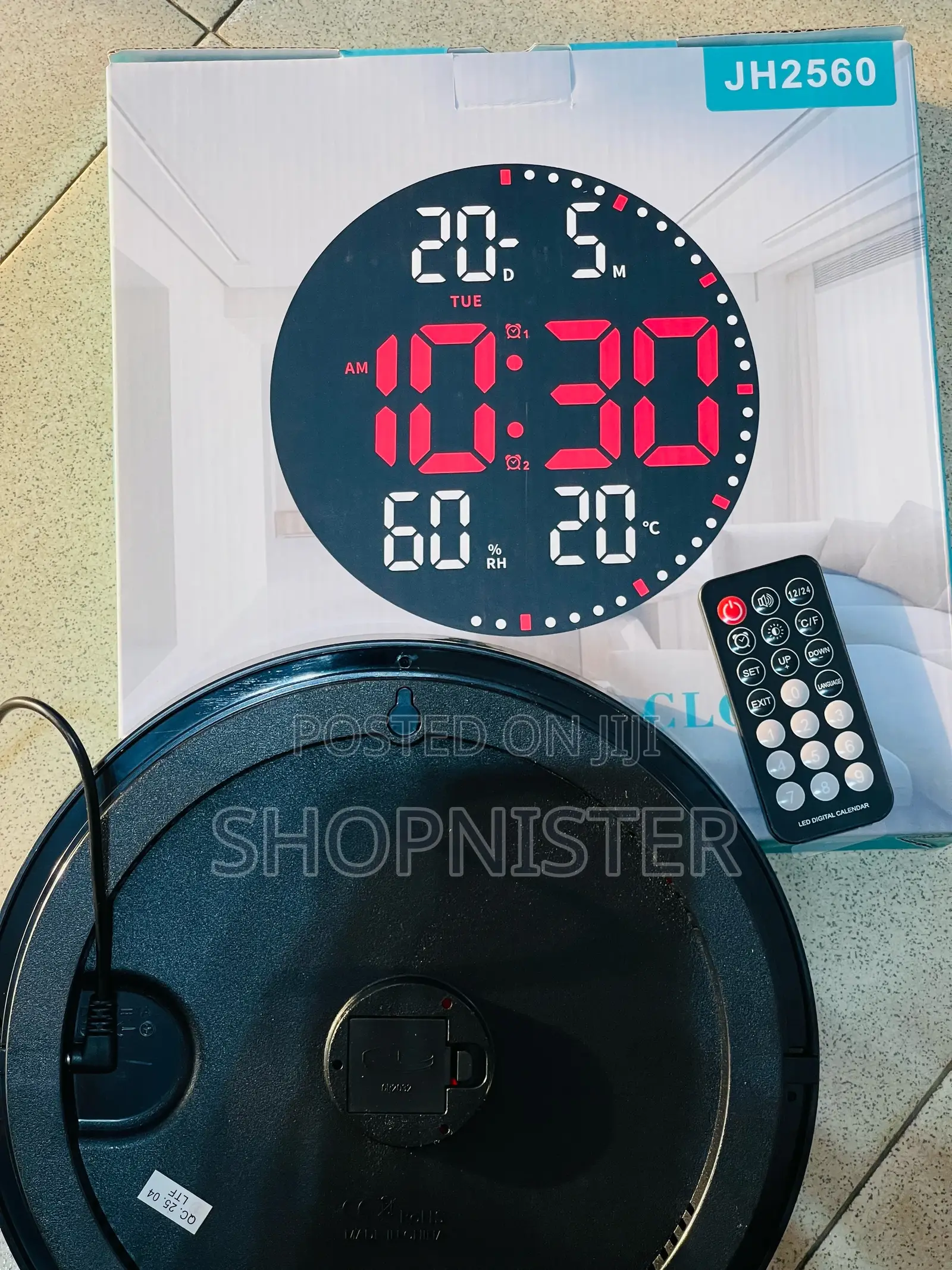Digital Clock With Hydrometer and Thermometer