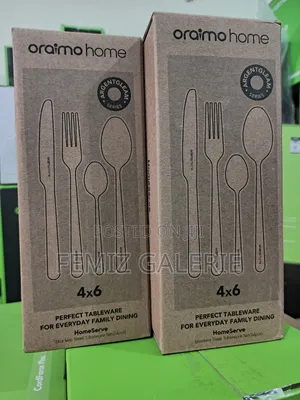 Oraimo Homeserve Smooth Edges Food-Grade 430 Steel Flatware Set-4x6pcs