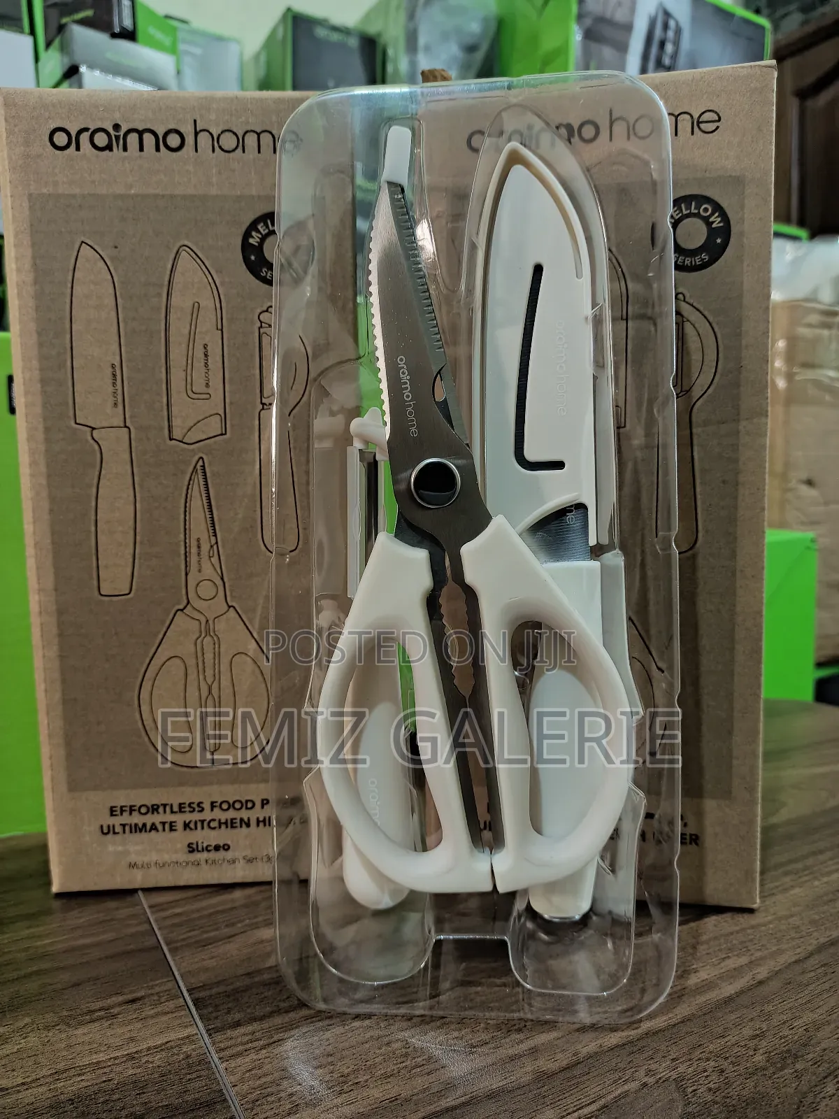 Oraimo Sliceo 3-Piece Carbon Steel Kitchen Set