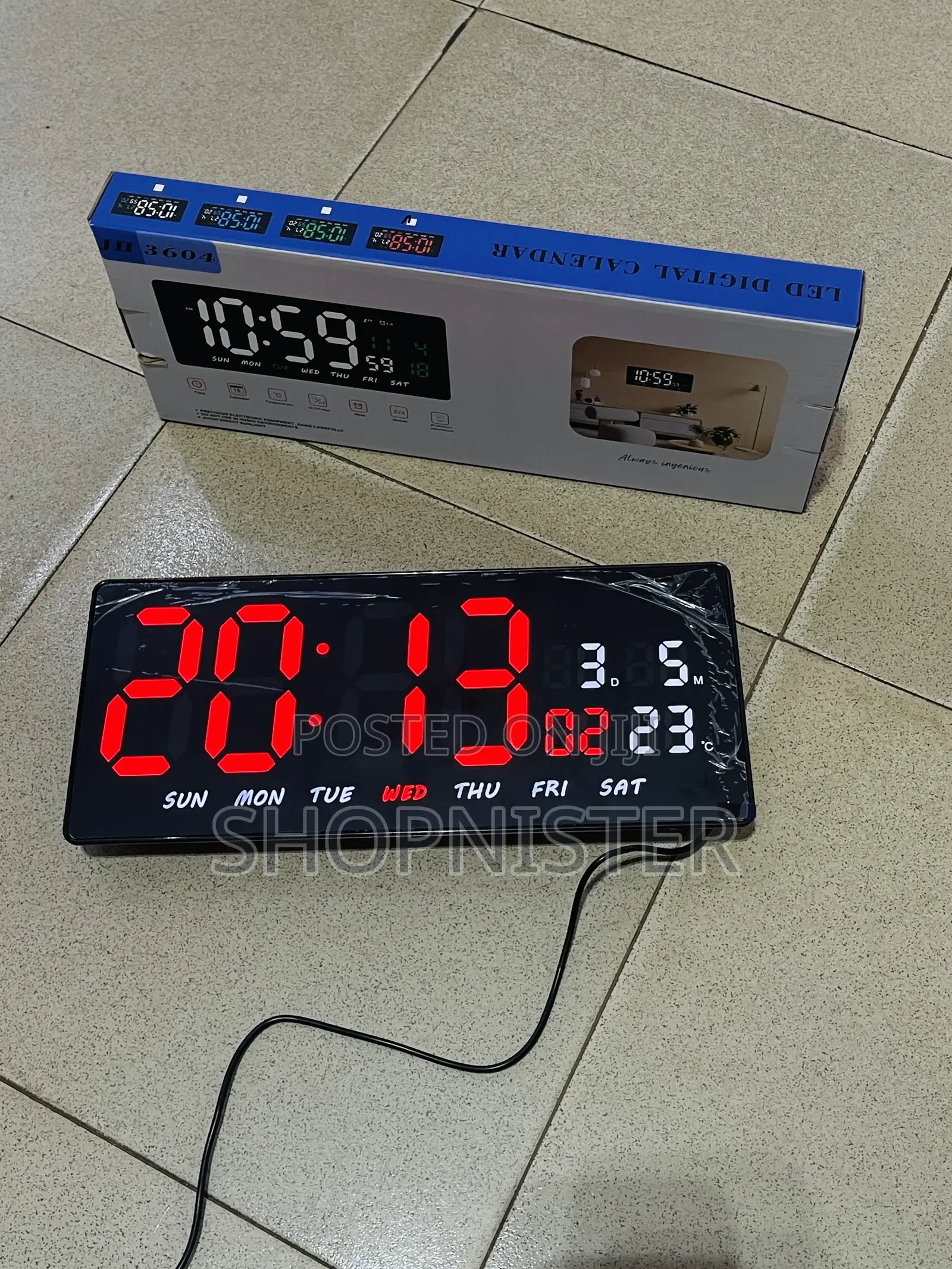 Digital Electronic Wall Clock