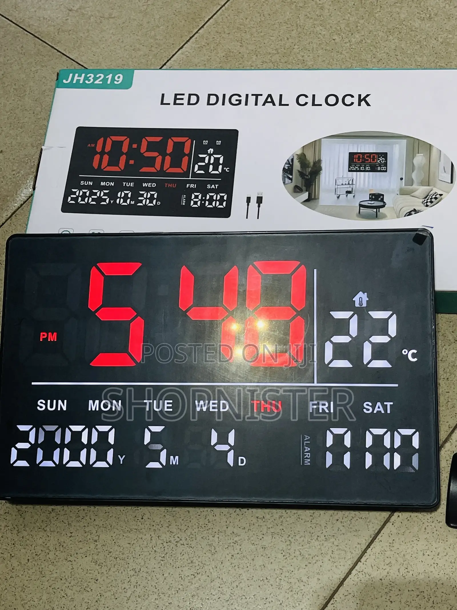 Led Display Wall Clock Electronic