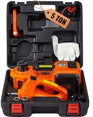 Electric Car Jack- Reliable 12v Portable Solution.