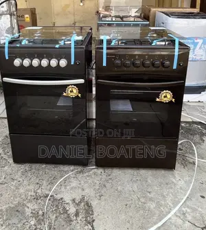 Volcano 4 Gas Burner + Oven+ Grill- Black