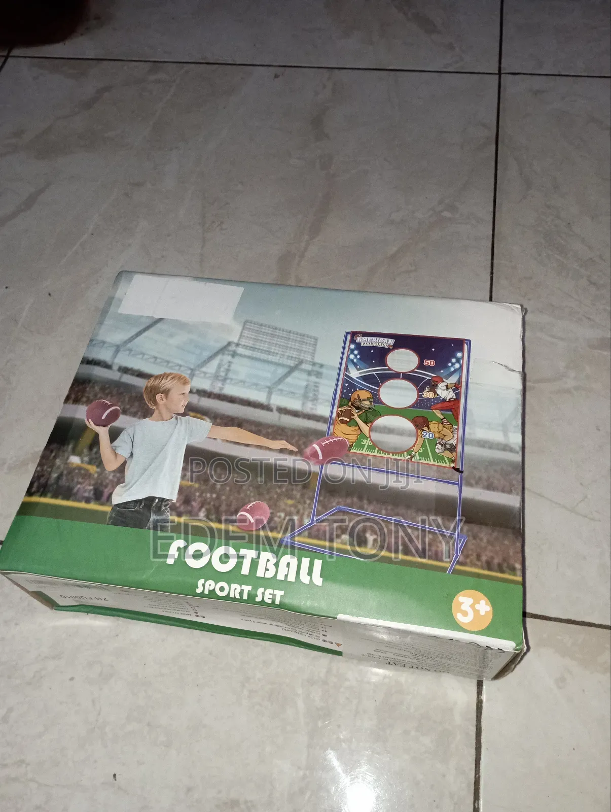 Football Toss Game With 4 Inflatable Balls, Throwing Target Games