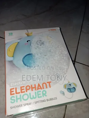 Toddler Elephant Shower Bubbles Bath Toy