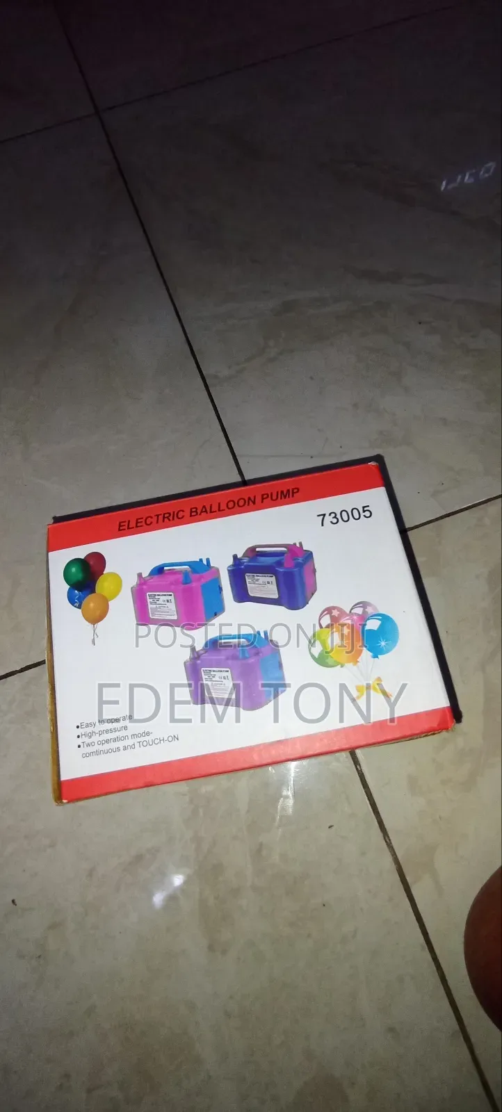 Portable Electric Balloon Pump
