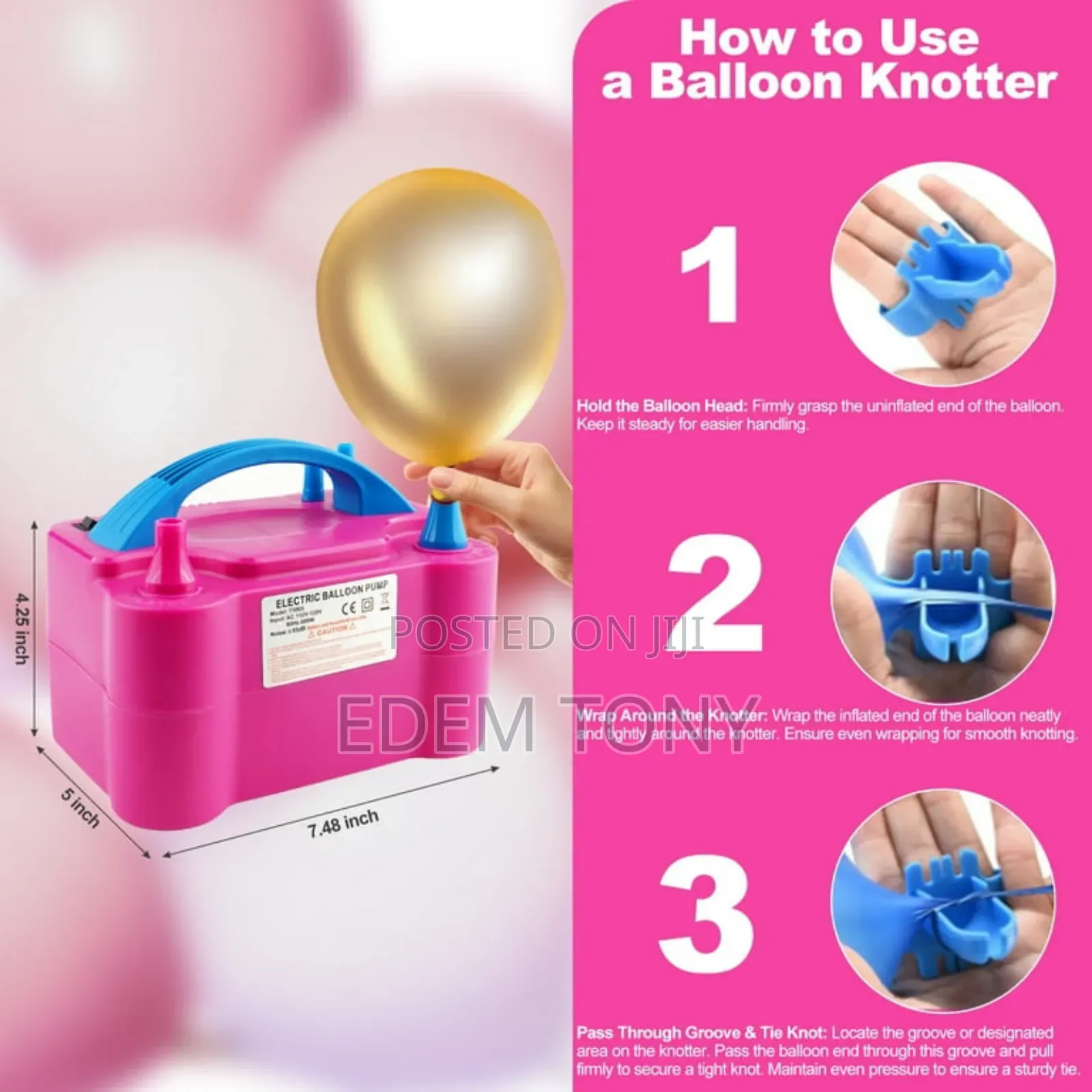 Portable Electric Balloon Pump