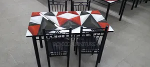 Glass Top 4 Seater Dining Table