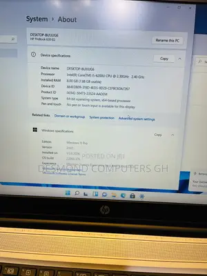 Laptop HP 650 G2 8GB Intel Core I5 SSD 128GB