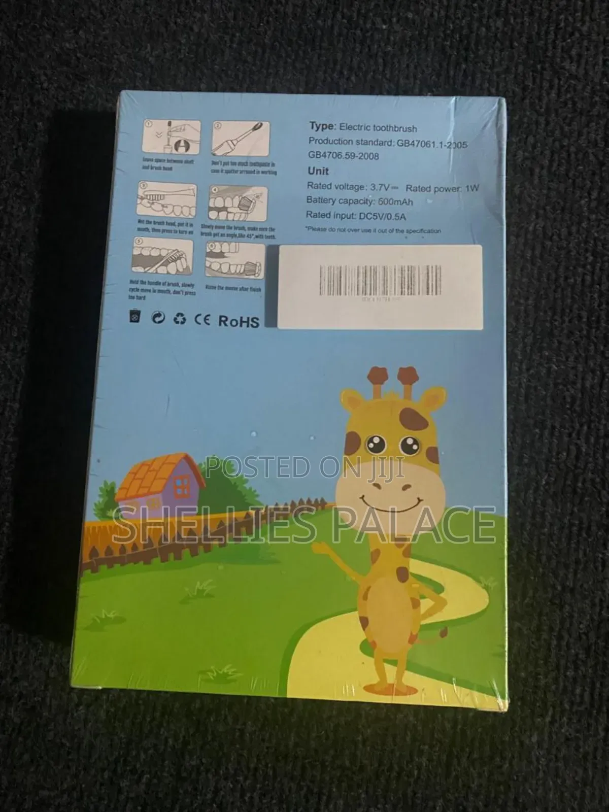 Children's Electric Toothbrush Usb Sonic Boys Girls Cartoon