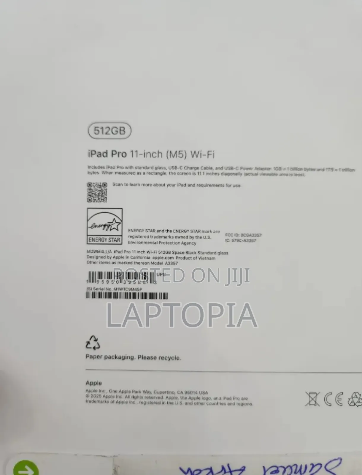 New Apple iPad Pro 11 (2025) 512 GB Gray
