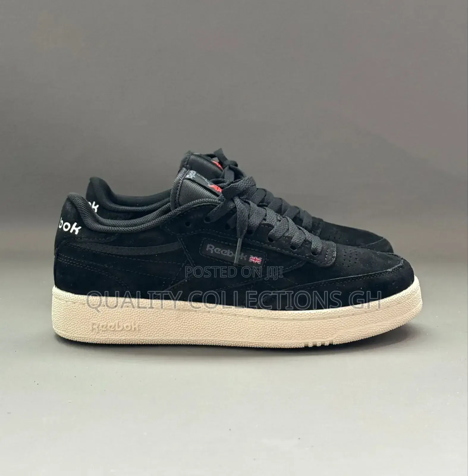 Reebok Club Black and White