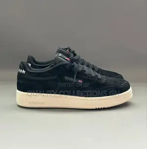 Reebok Club Black and White