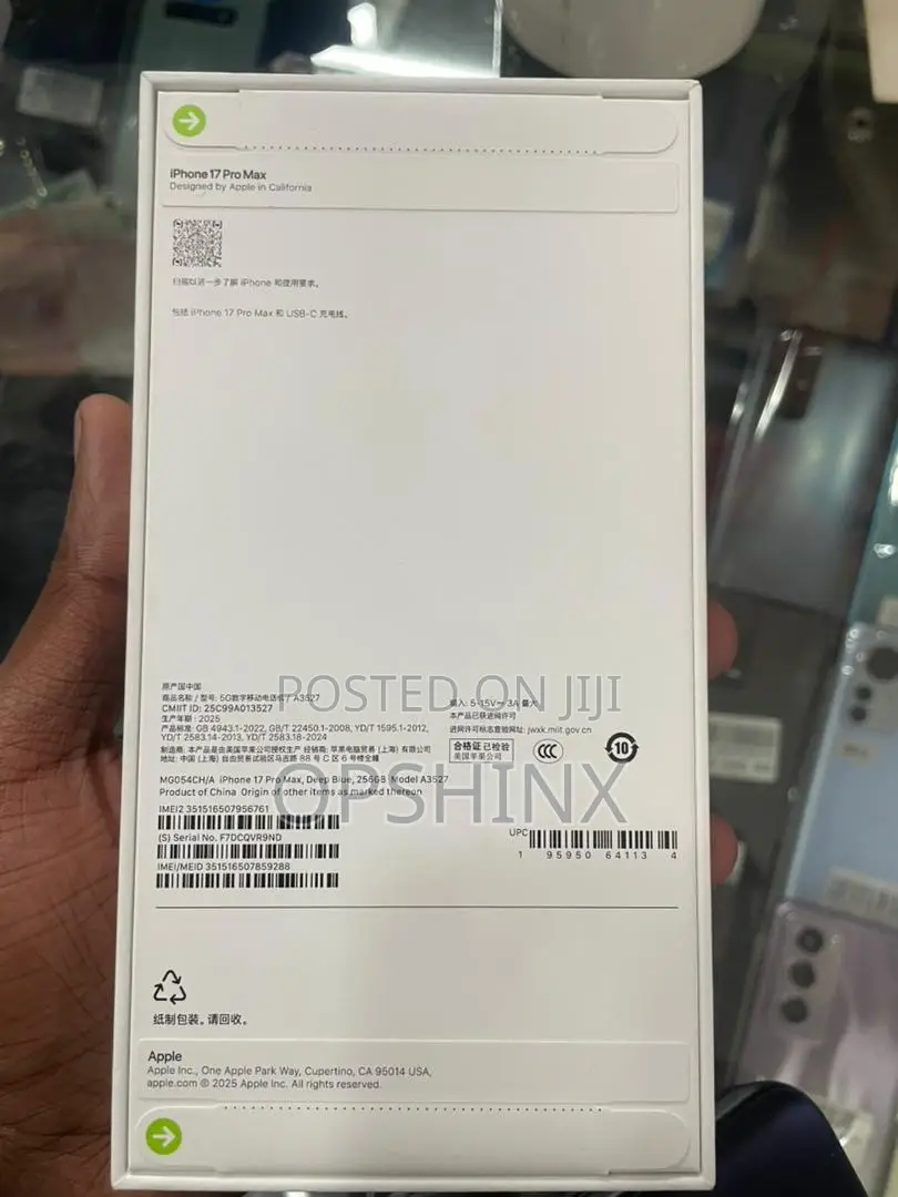 New Apple iPhone 17 Pro Max 256 GB Blue