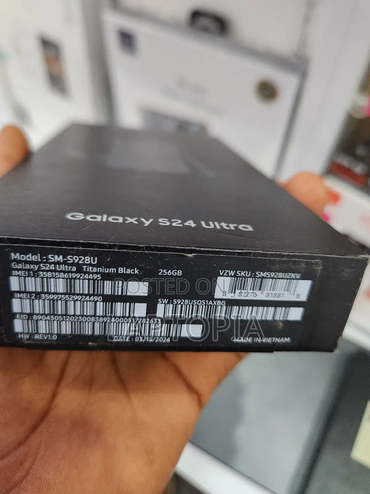 New Samsung Galaxy S24 Ultra 256 GB Black