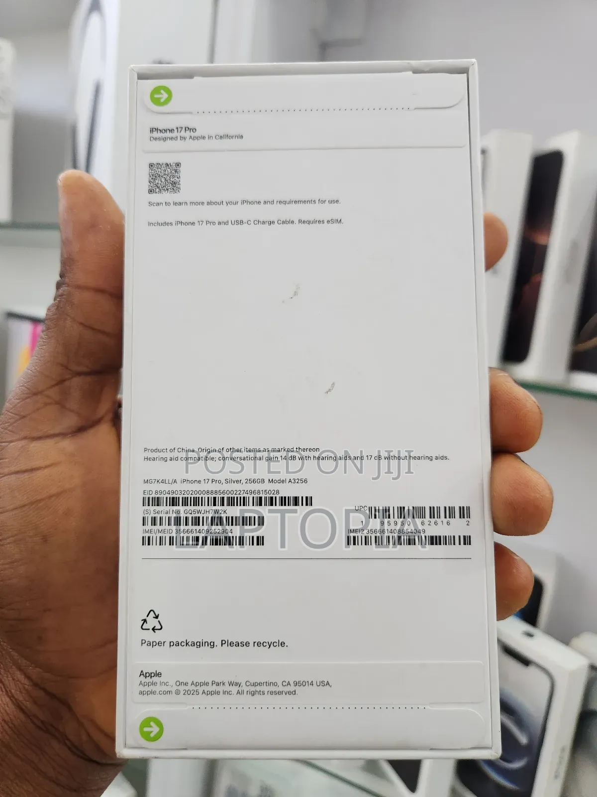 New Apple iPhone 17 Pro 256 GB Silver