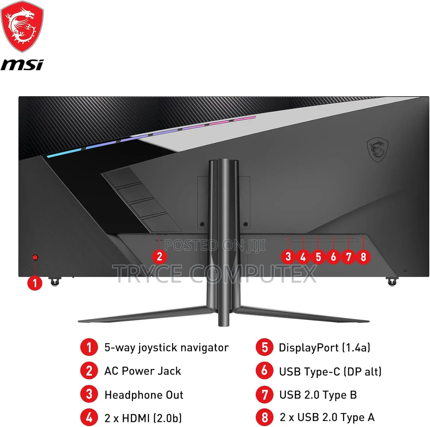 Msi 40 Inches Gaming Monitor, 3440 X 1440 (Uwqhd), Ips, 155hz