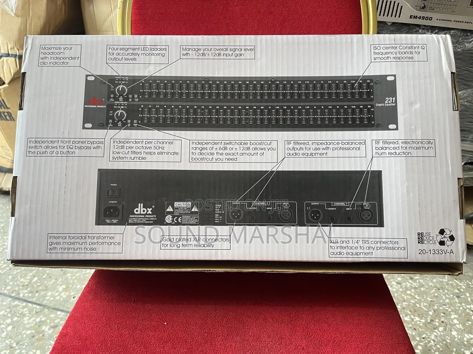 DBX 231 Dual Graphic Equalizer