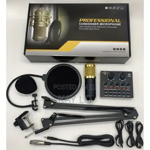 Condenser Microphone With Sound Card
