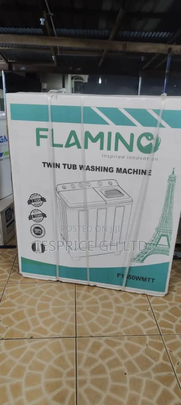 Flamino 12kg Twin Tub Washing Machine – Large Family-Capacity