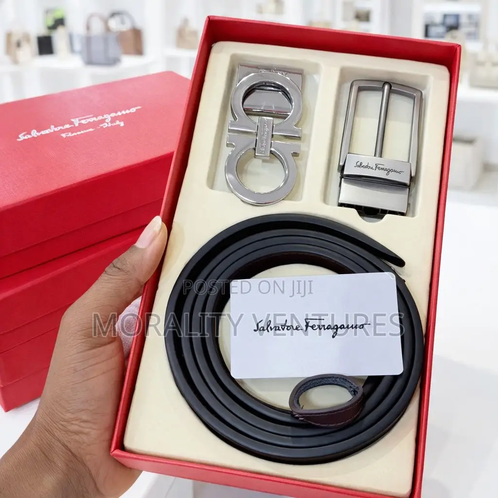 Ferragamo Leather Belt With Multiple Buckles
