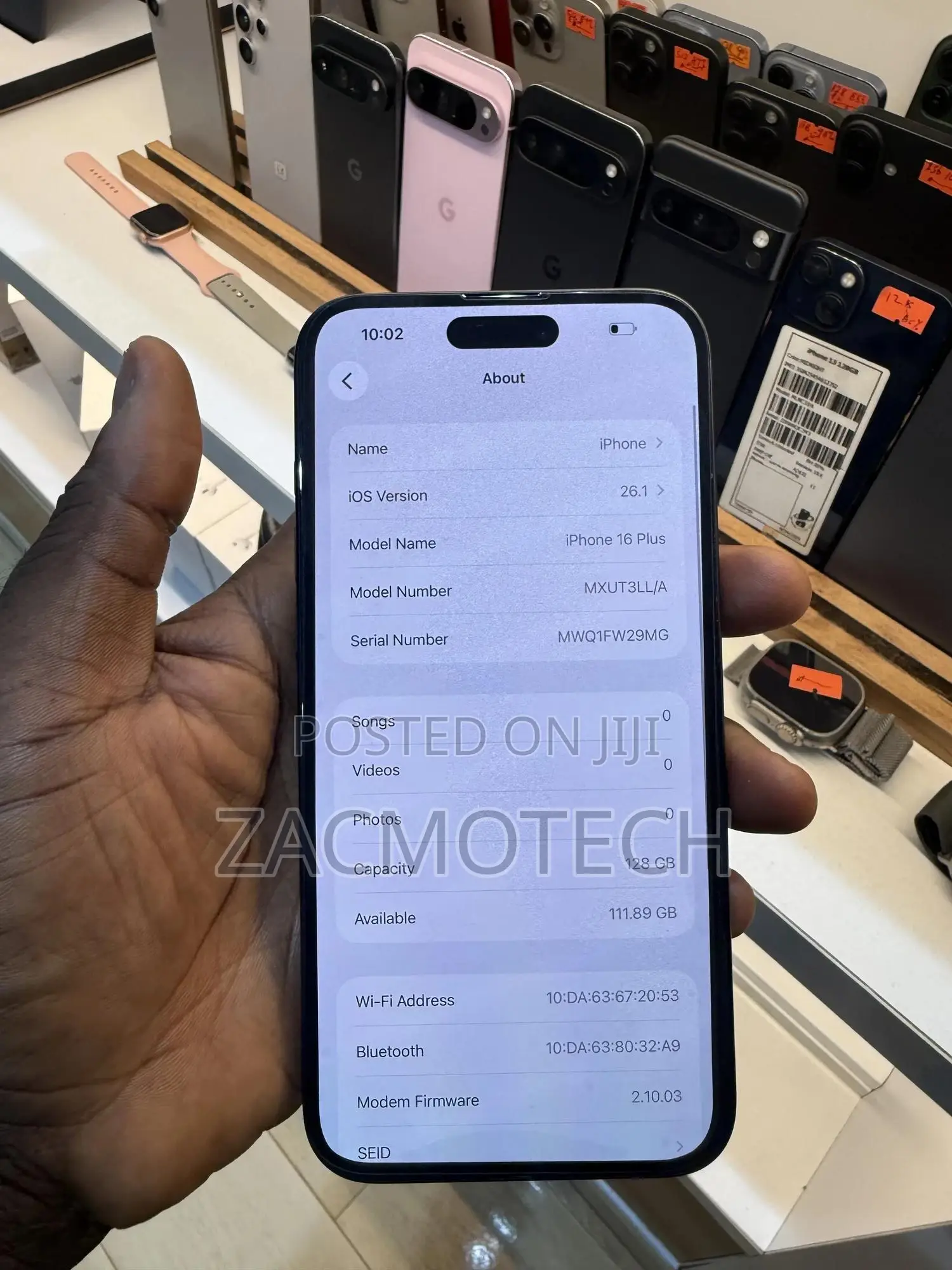 Apple iPhone 16 Plus 128 GB Black
