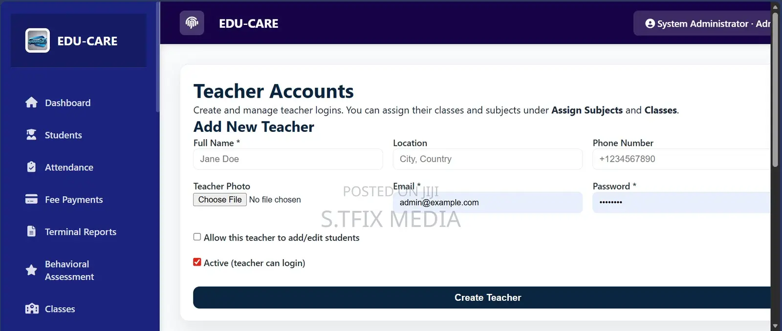 Advance Terminal Report and School Management Software.Premium Version