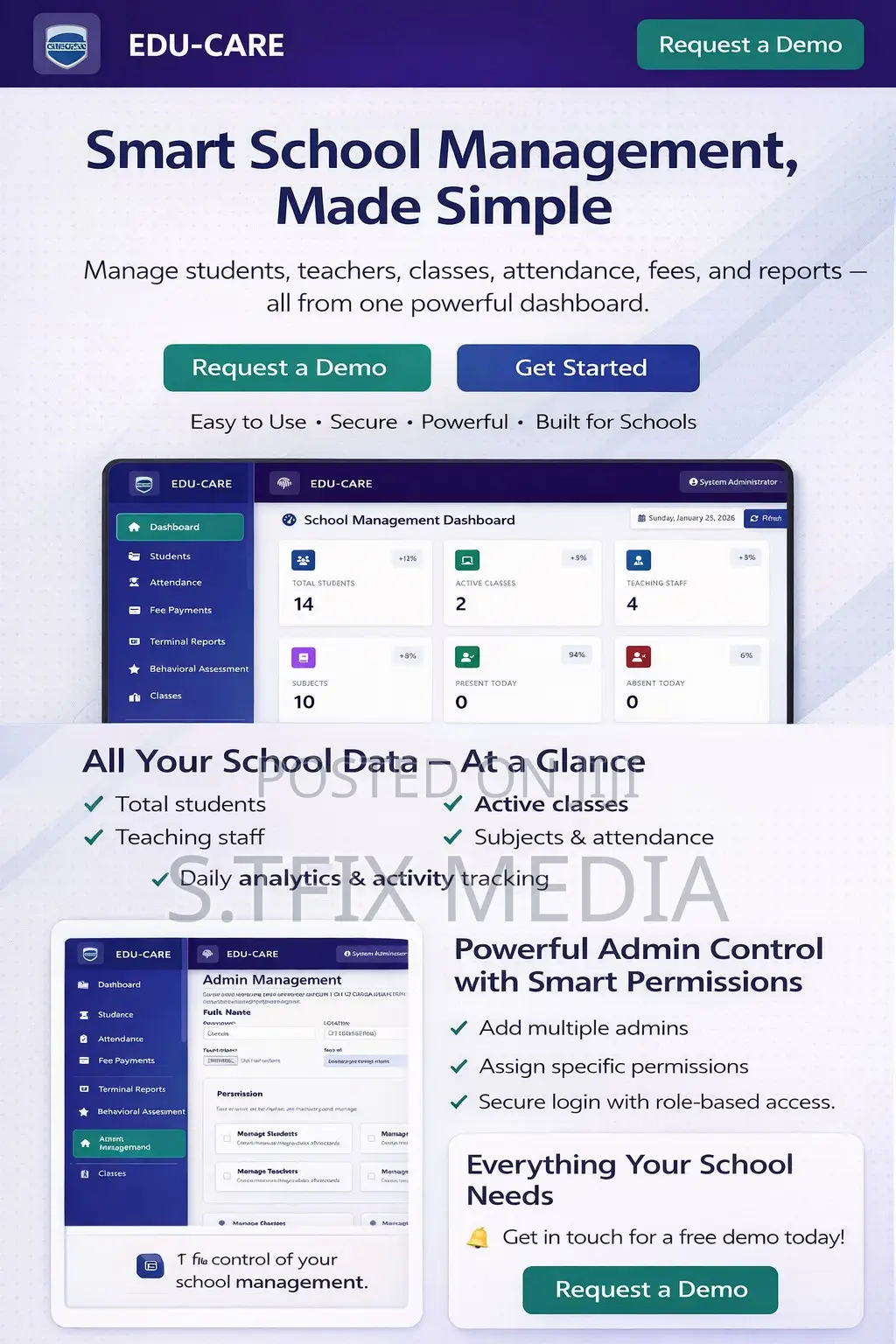 Advance Terminal Report and School Management Software.Premium Version