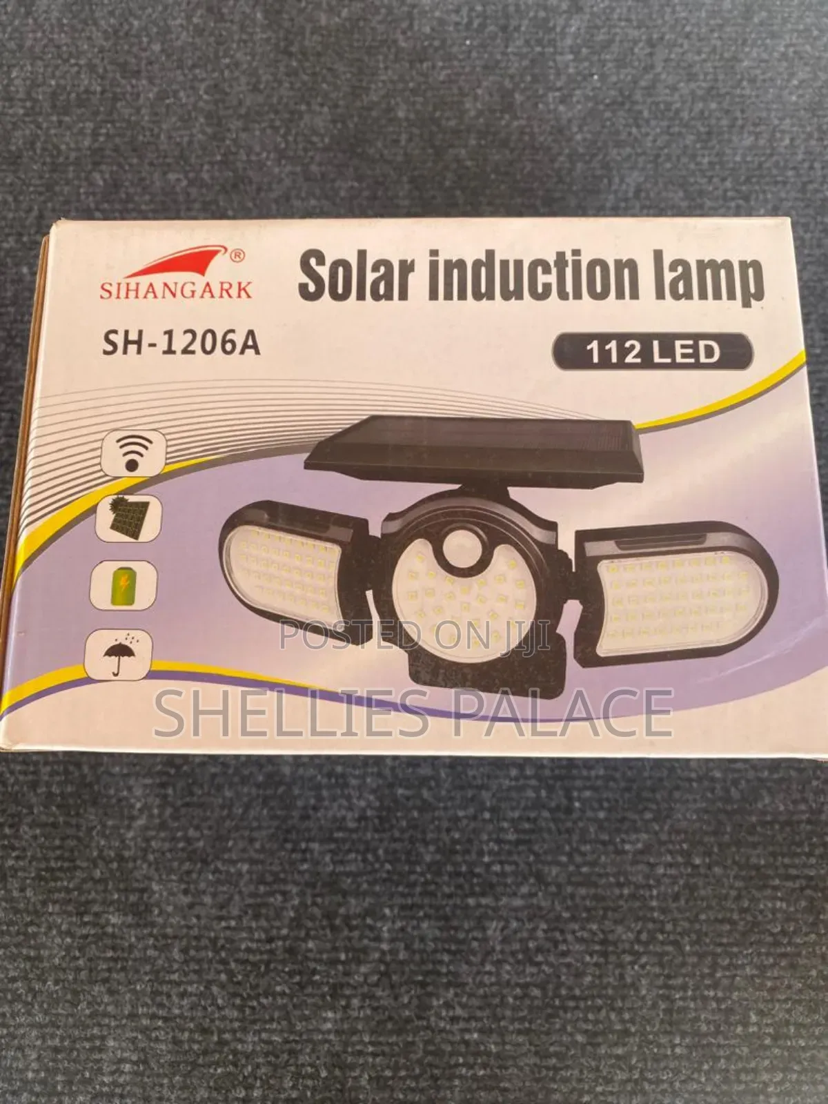 112 Led Outdoor Solar Lights Three Head Lighting Lawn Ground