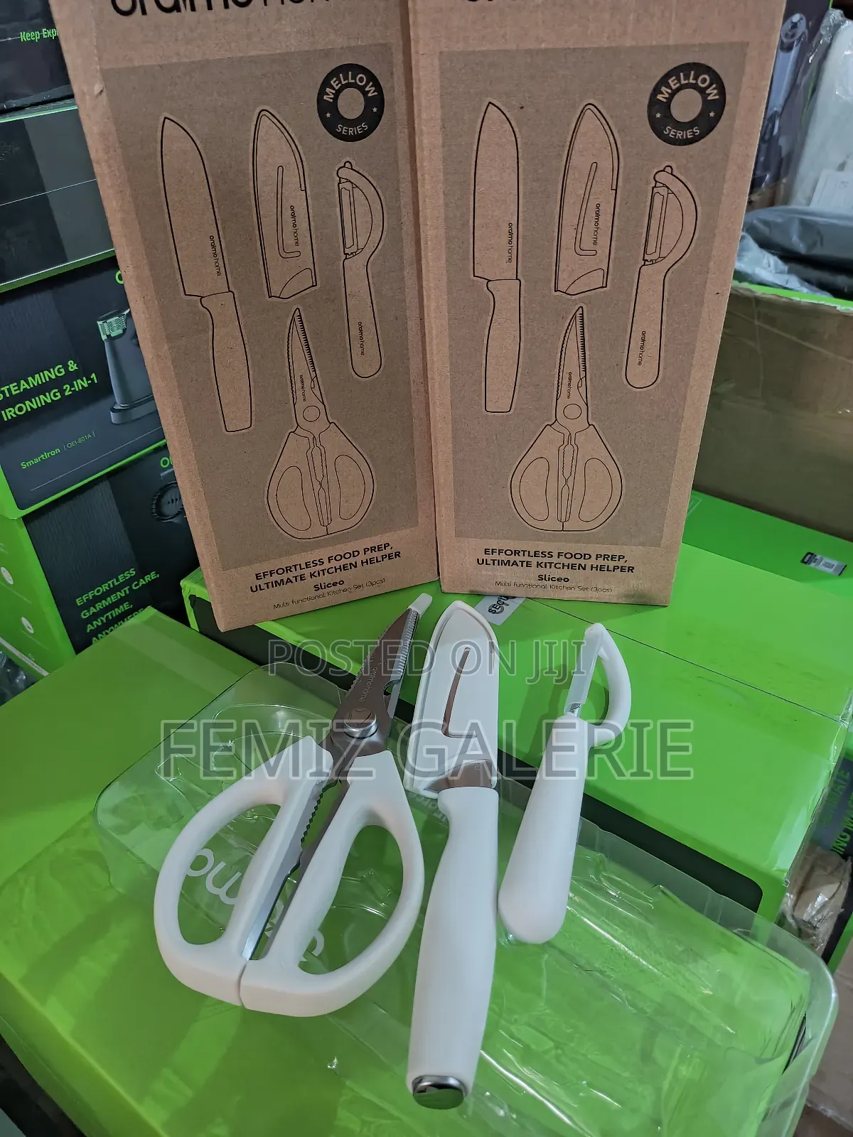 Oraimo Sliceo 3-Piece Carbon Steel Kitchen Set