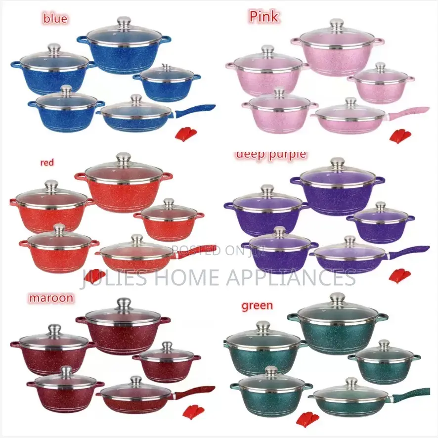 12pcs Granite Nonstick Cookware