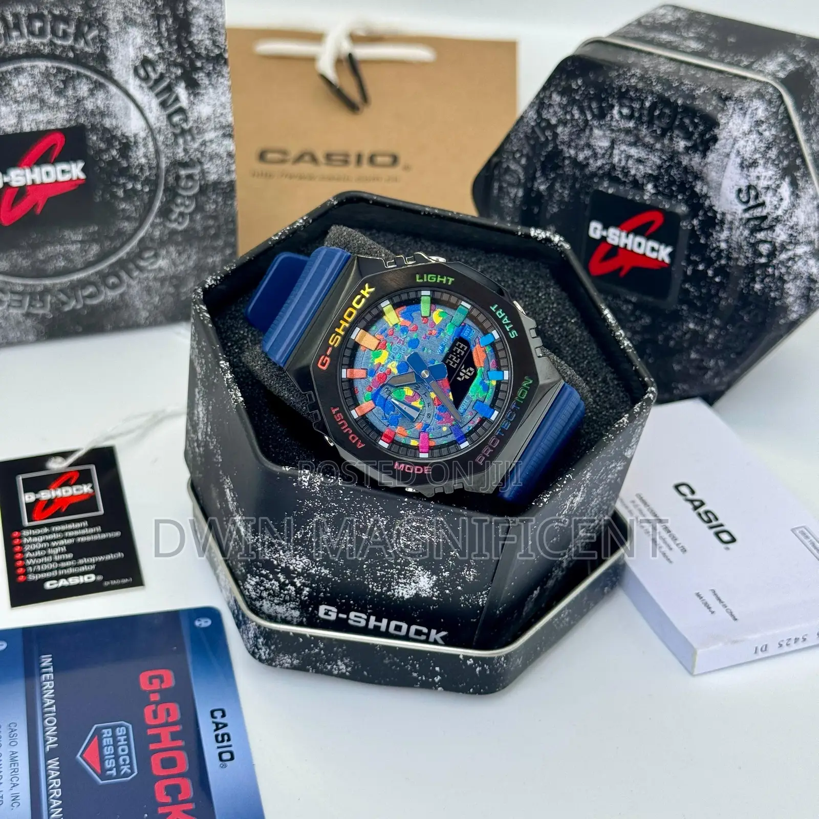 Casio G-Shock Gm-2100mwg-1a Milky Way Galaxy Edition Watch