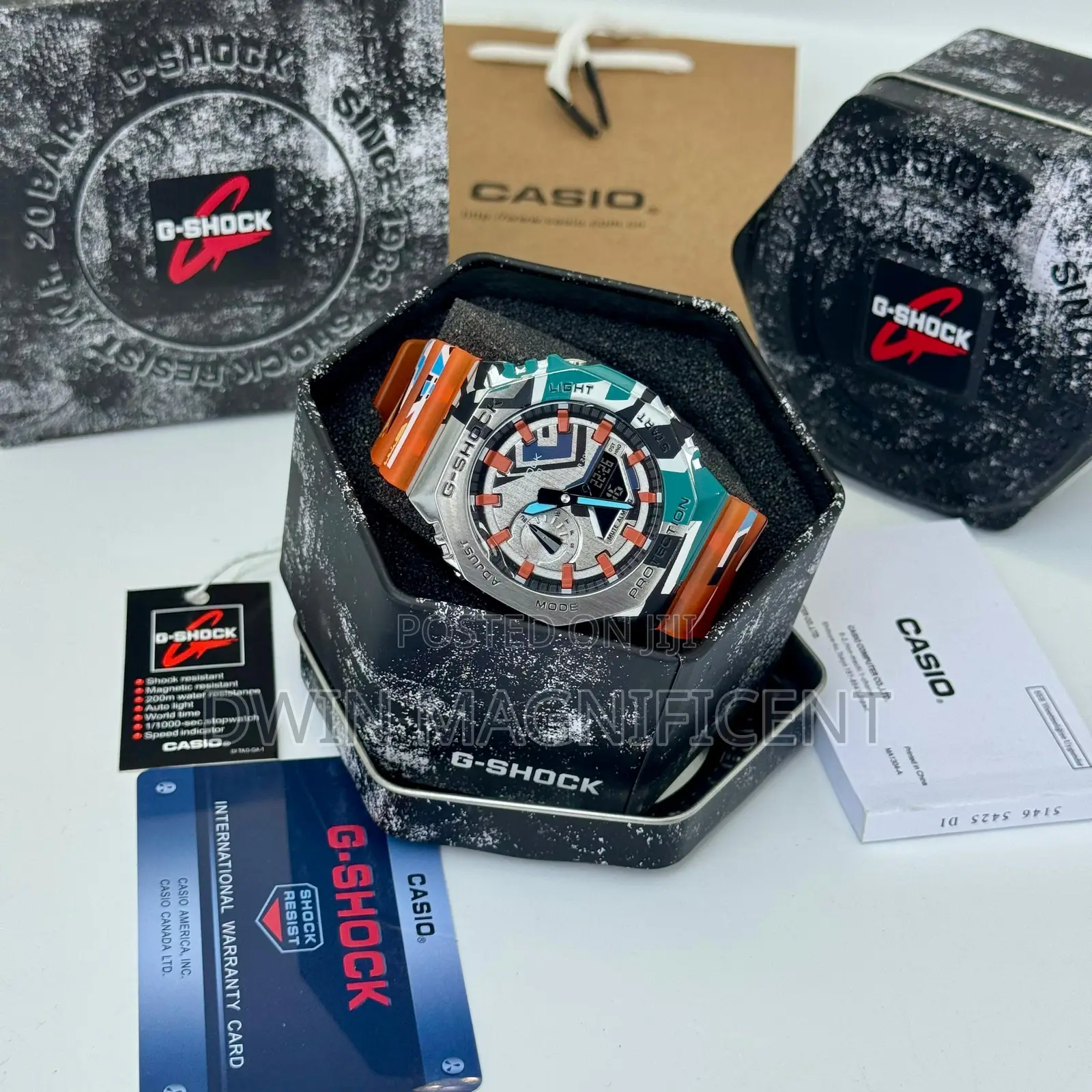 Casio G-Shock Gm-2100mwg-1a Milky Way Galaxy Edition Watch