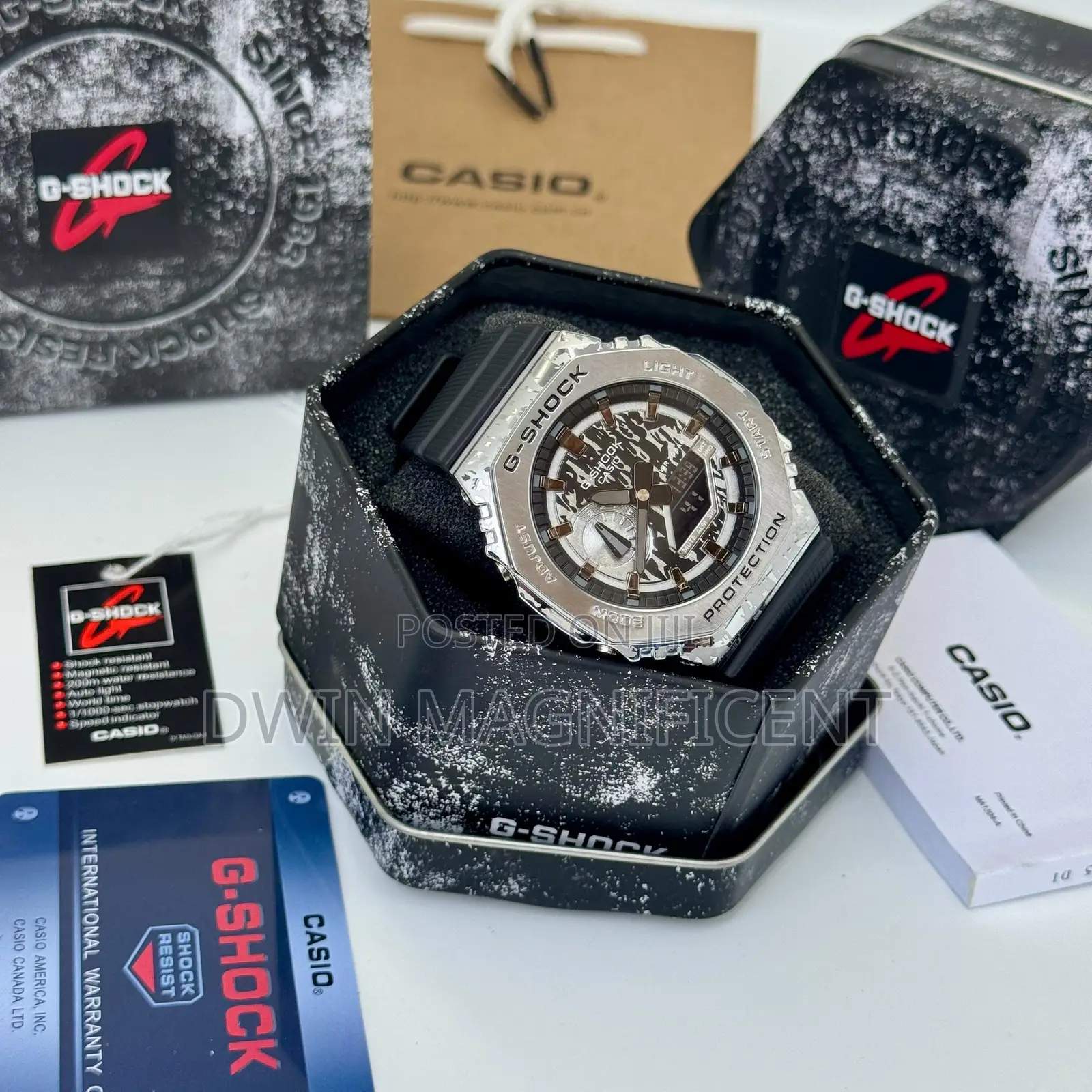 Casio G-Shock Gm-2100mwg-1a Milky Way Galaxy Edition Watch