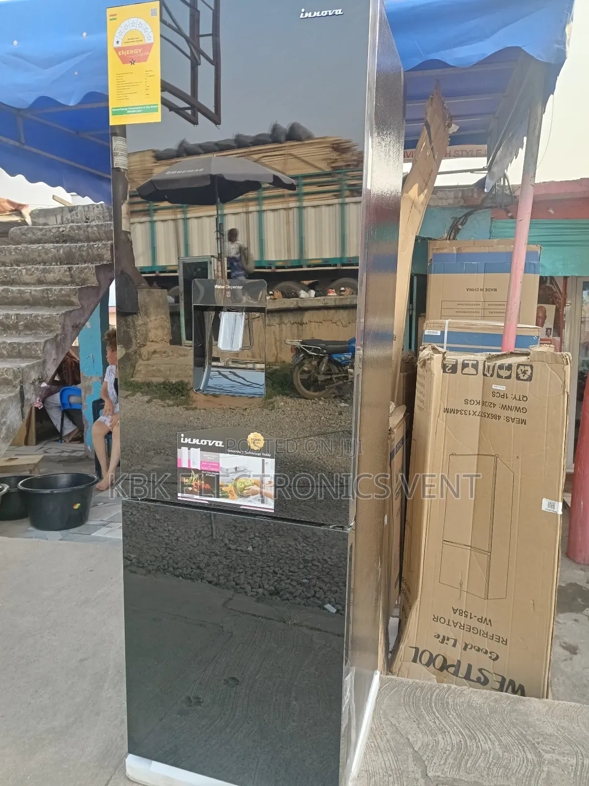 Innova 262liter Double Door Refrigerators With Water Dispenser