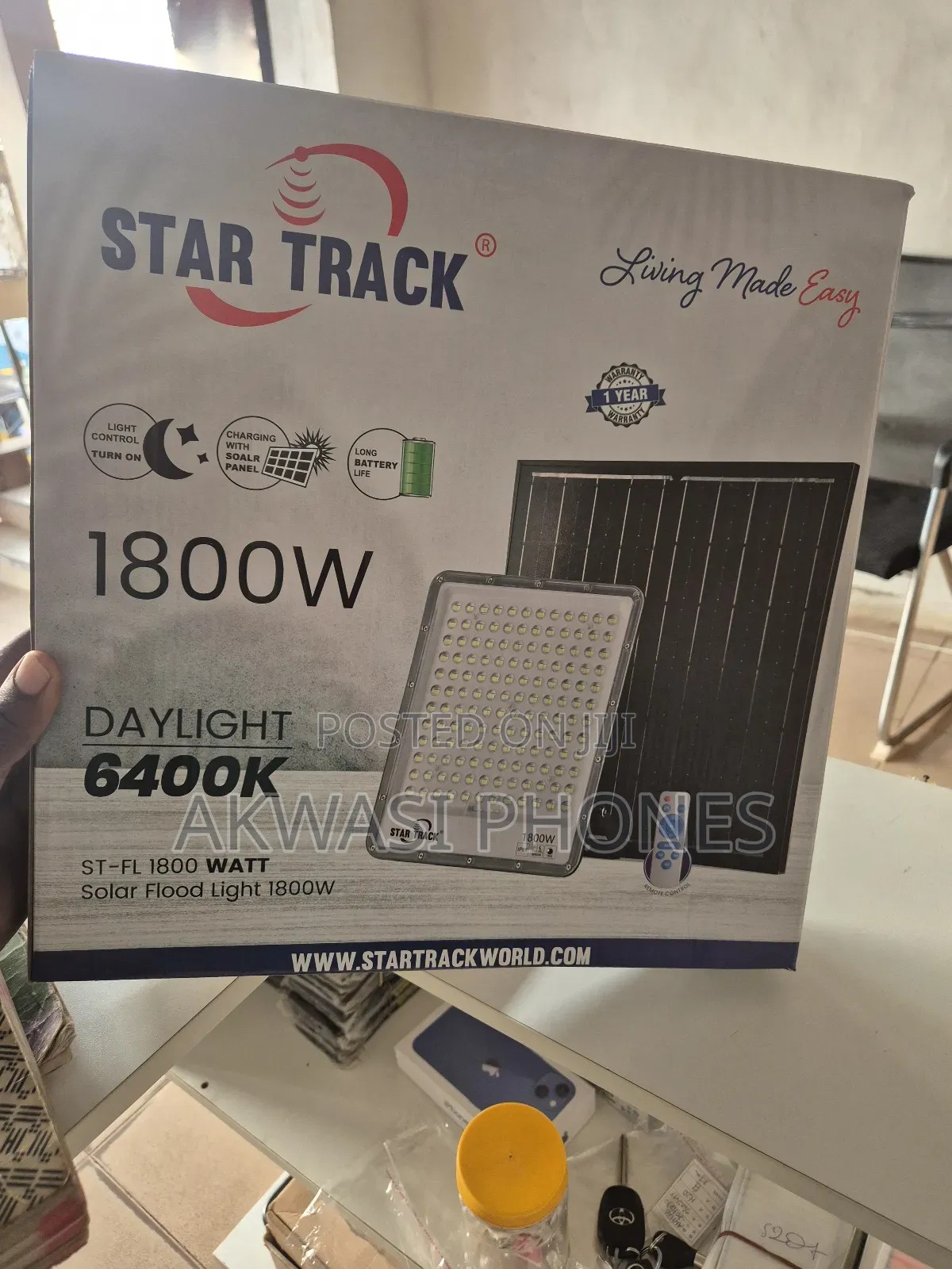 Solar Light With 1800 Watt