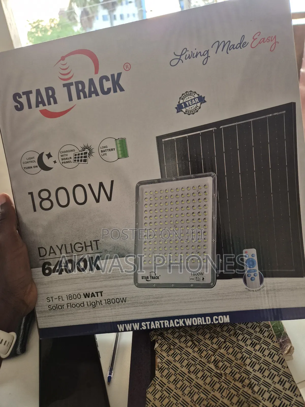 Solar Light With 1800 Watt