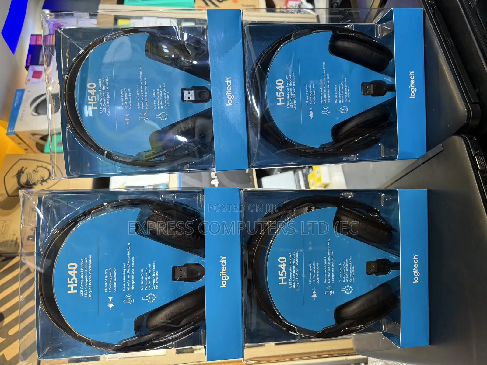 Logitech High-Performance Usb Headset H540 for Windows and Mac, Skype