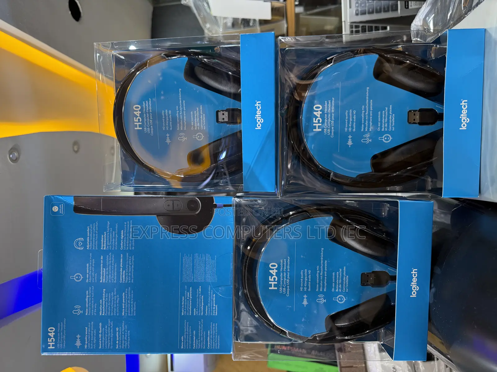 Logitech High-Performance Usb Headset H540 for Windows and Mac, Skype