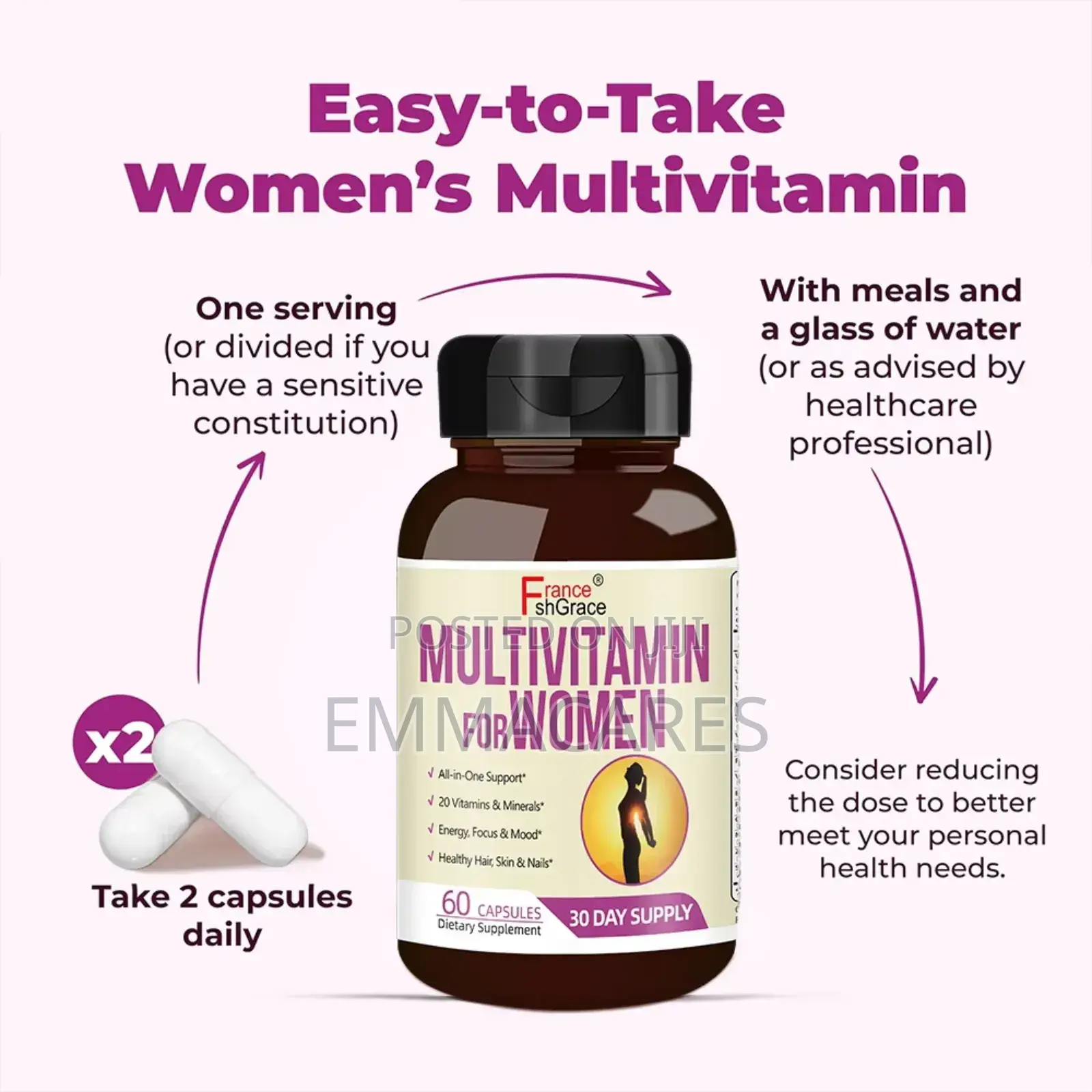 Multivitamins for Women, All in 1 Support for Women