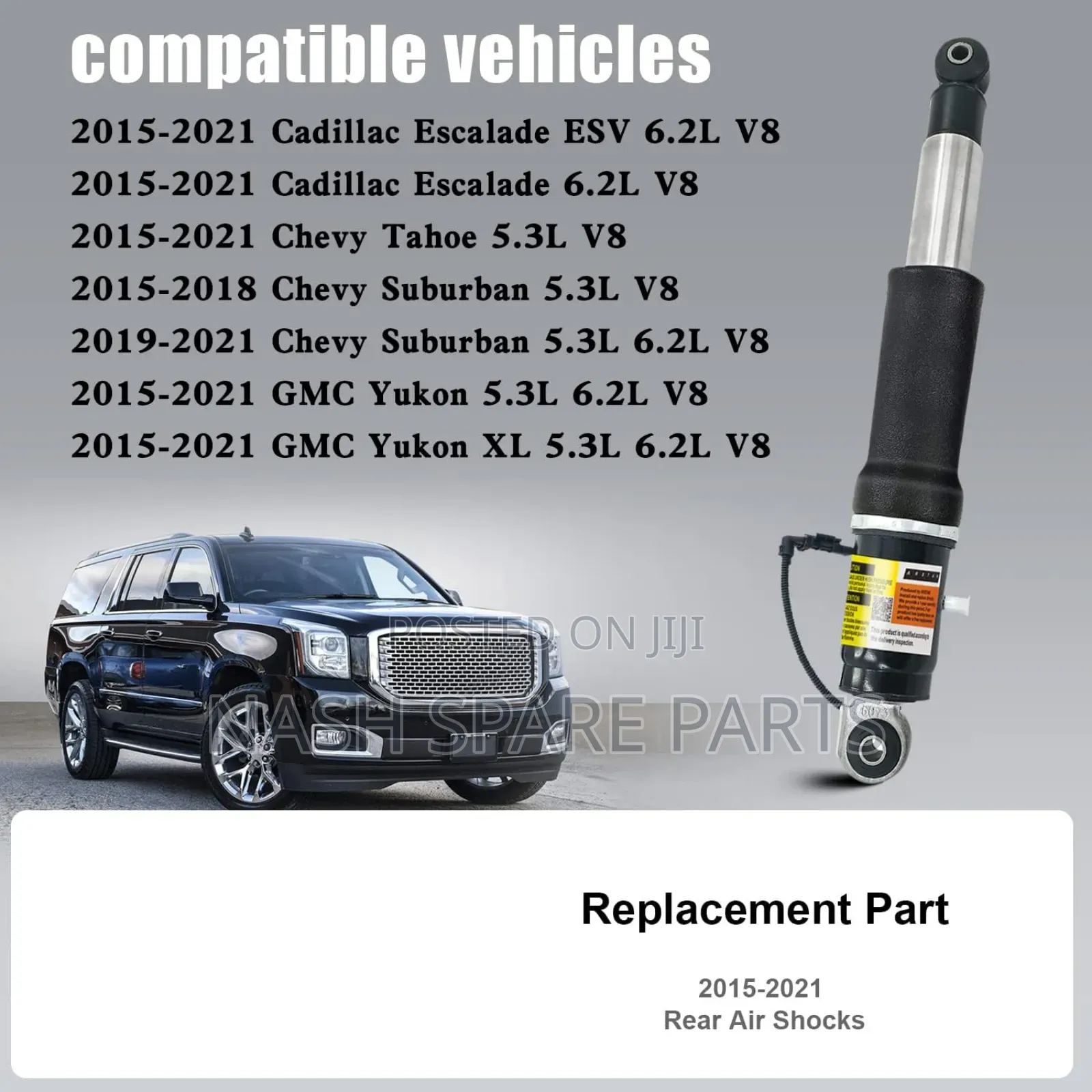 Cadillac Escalade, Chevy Tahoe 2015 - 2021 Back Shock Sensor